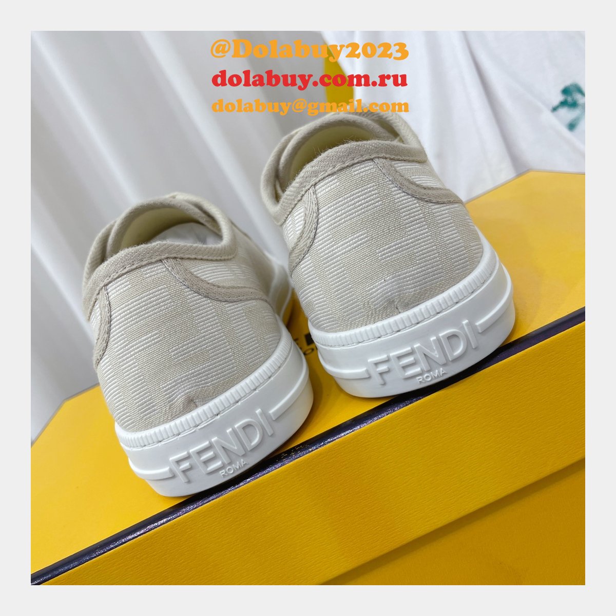 1:1 Fake Domino Fendi Shoes Website to Get Replica Sneakers