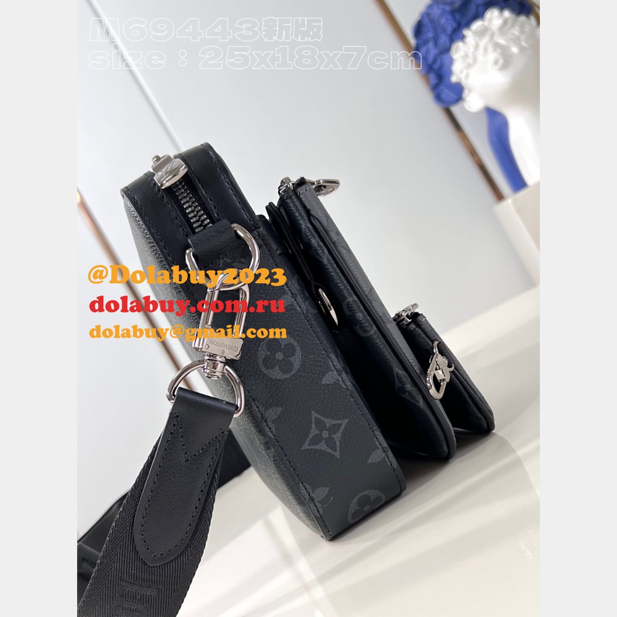 Louis Vuitton Top Quality Trio Messenger G66 M69443 Grey