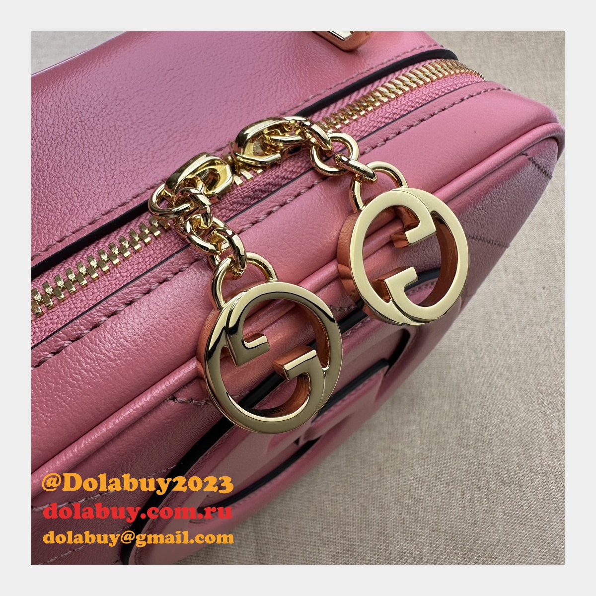 designer G*u*i replica crossbody 744434 blondie top bag