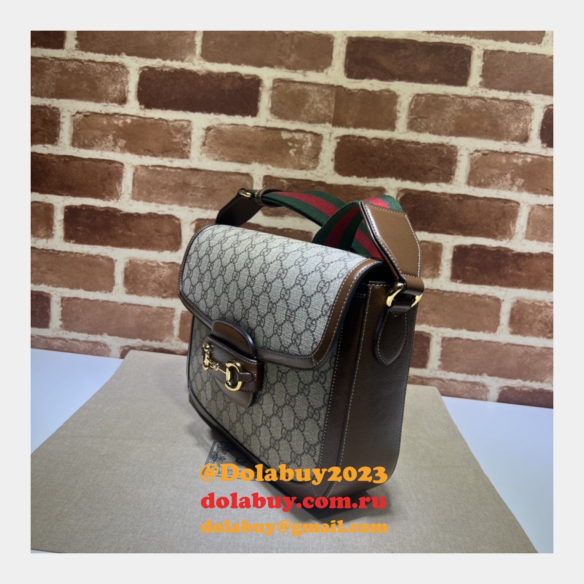 Gucci Horsebit 700457 Best 1955 Crossbody 1:1 Mirror Beige Bag