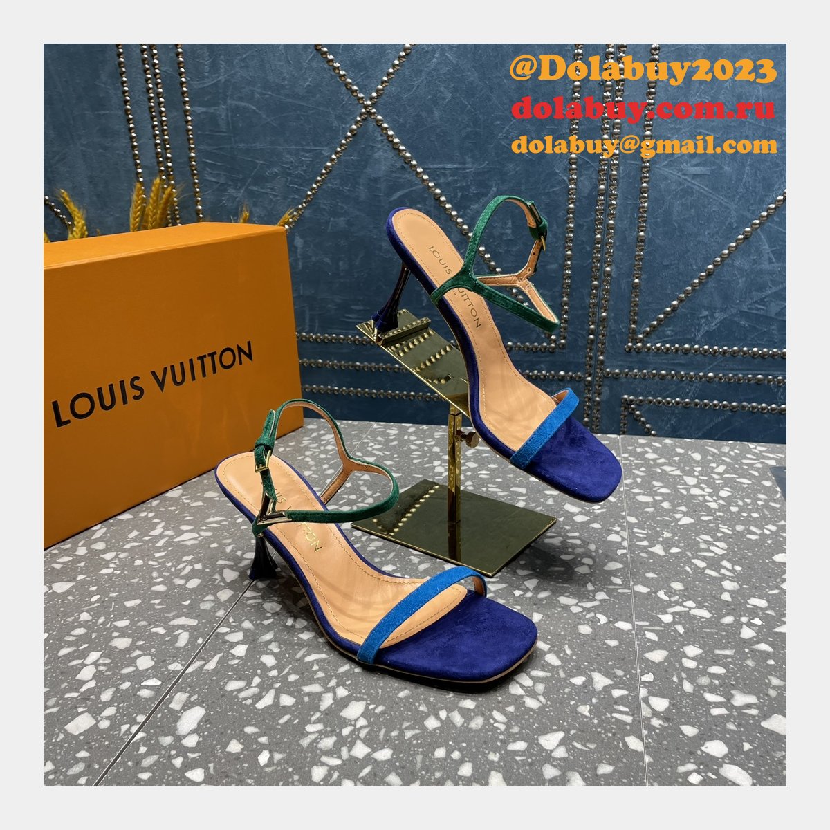 Blossom Sandal Louis Vuitton Replicas Heel:7.5cm/9.5cm Shoes