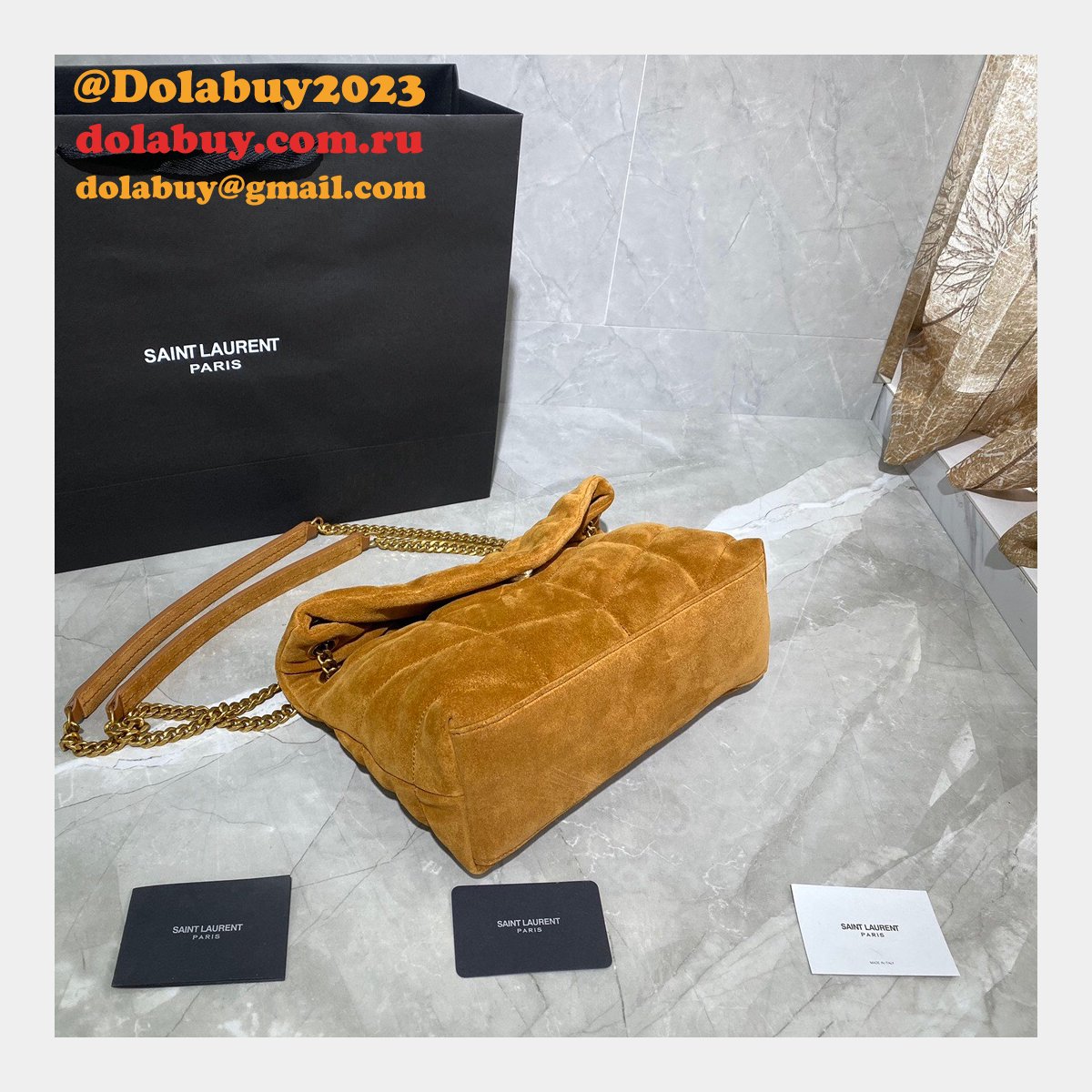 YSL Cheap Loulou Puffer Shoulder Bag 29CM