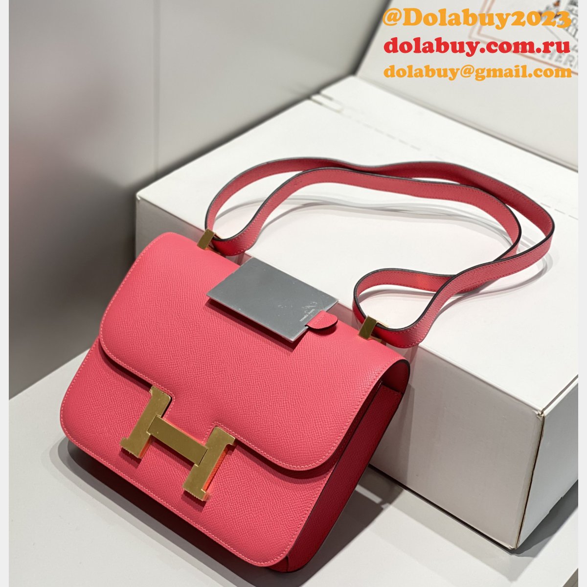 News Best Replica Hermes Mirror Single Compartment 23CM Epsom Bags