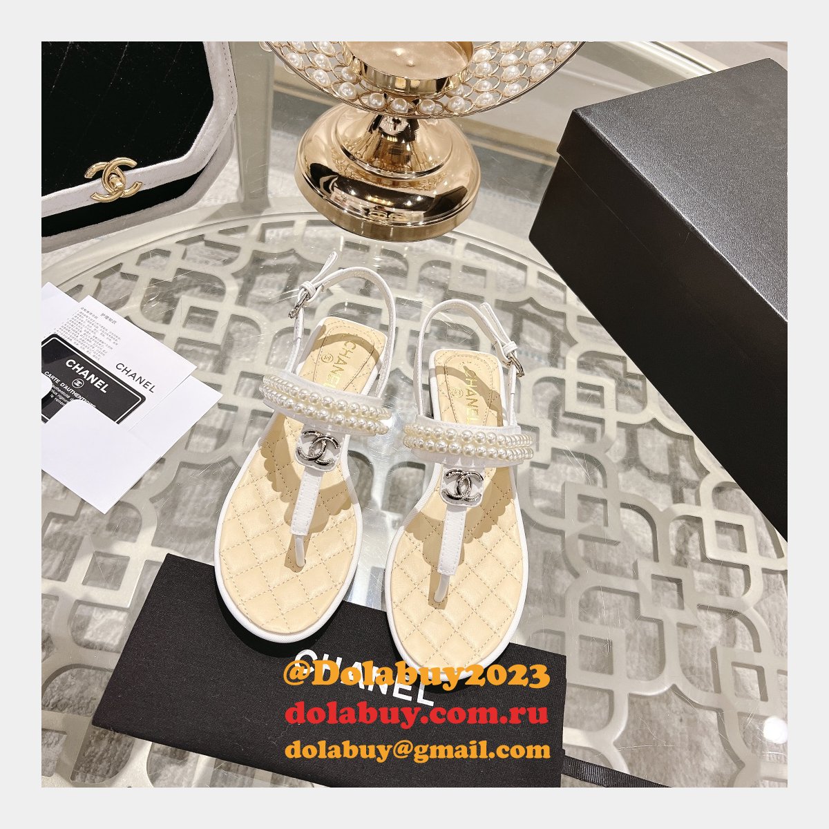 TOP CC REPLICAS FLAT SANDALS