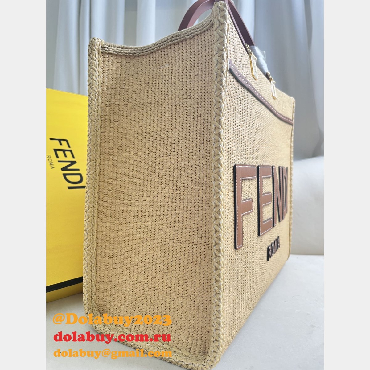 Top Quality Fendi Summer Raffia Shopping Bag Wholesale