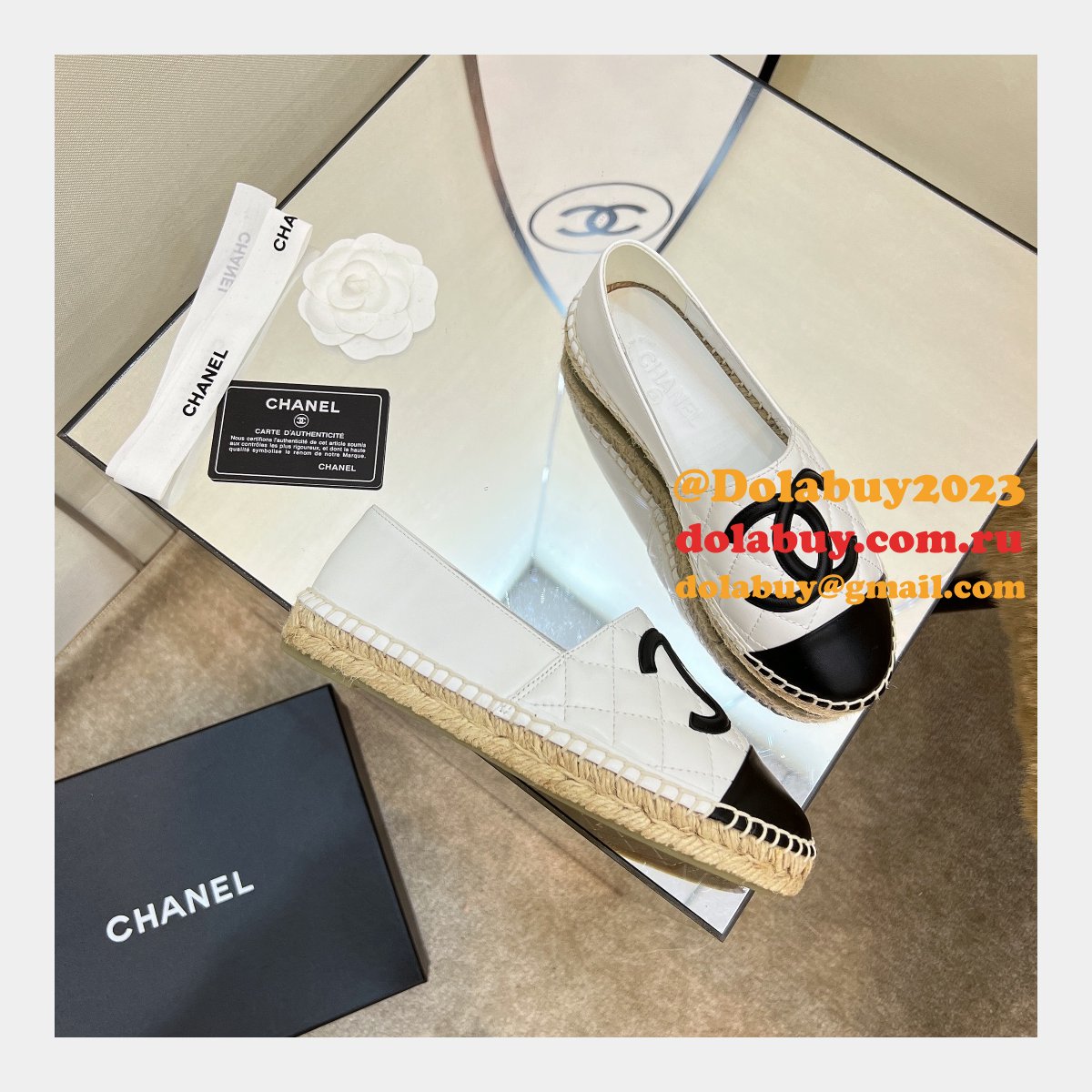 Wholesale 1:1 Mirror CC ESPADRILLES SHOES