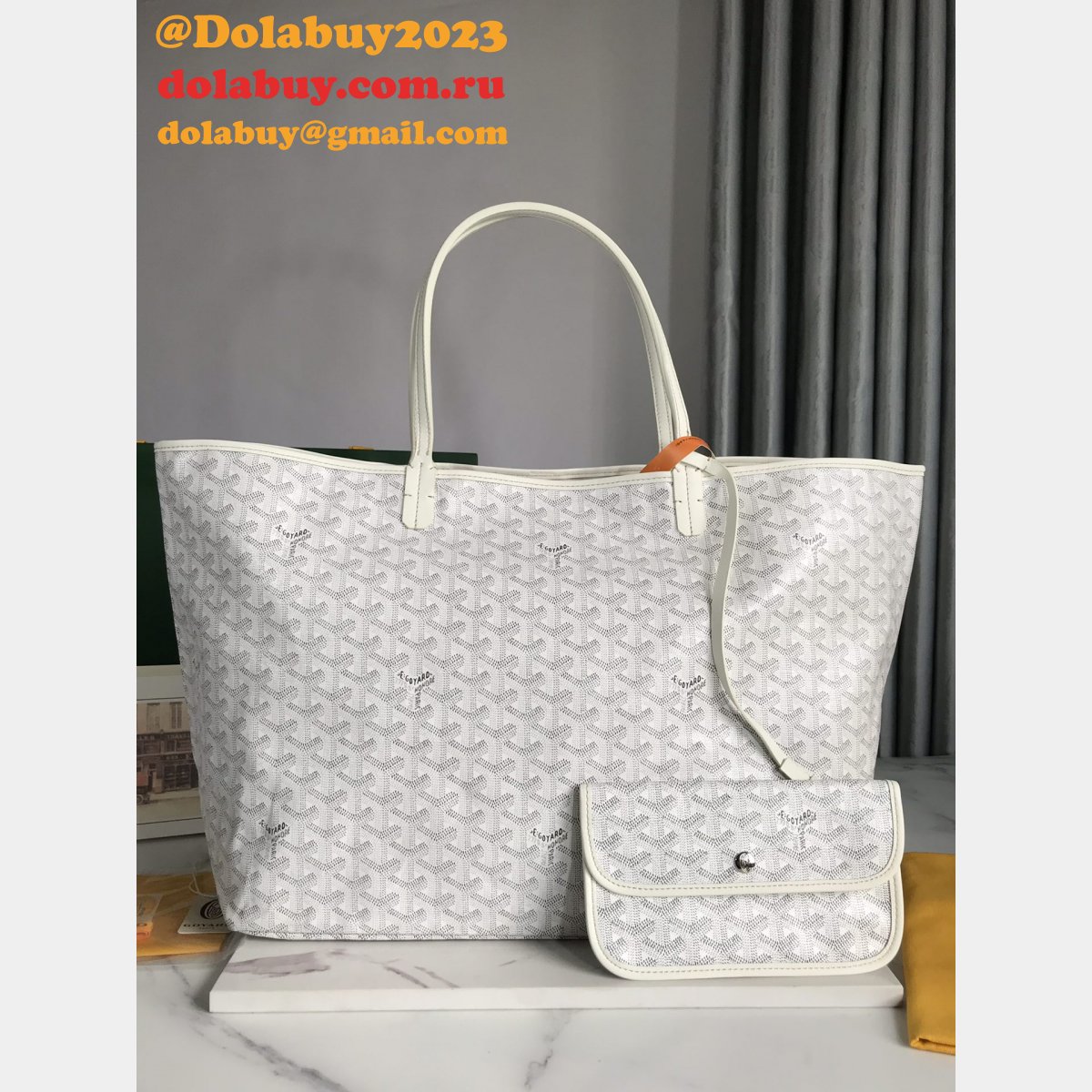 Saint Louis Goyard 020184 020144 Tote Buy Goyardine Fake Bags