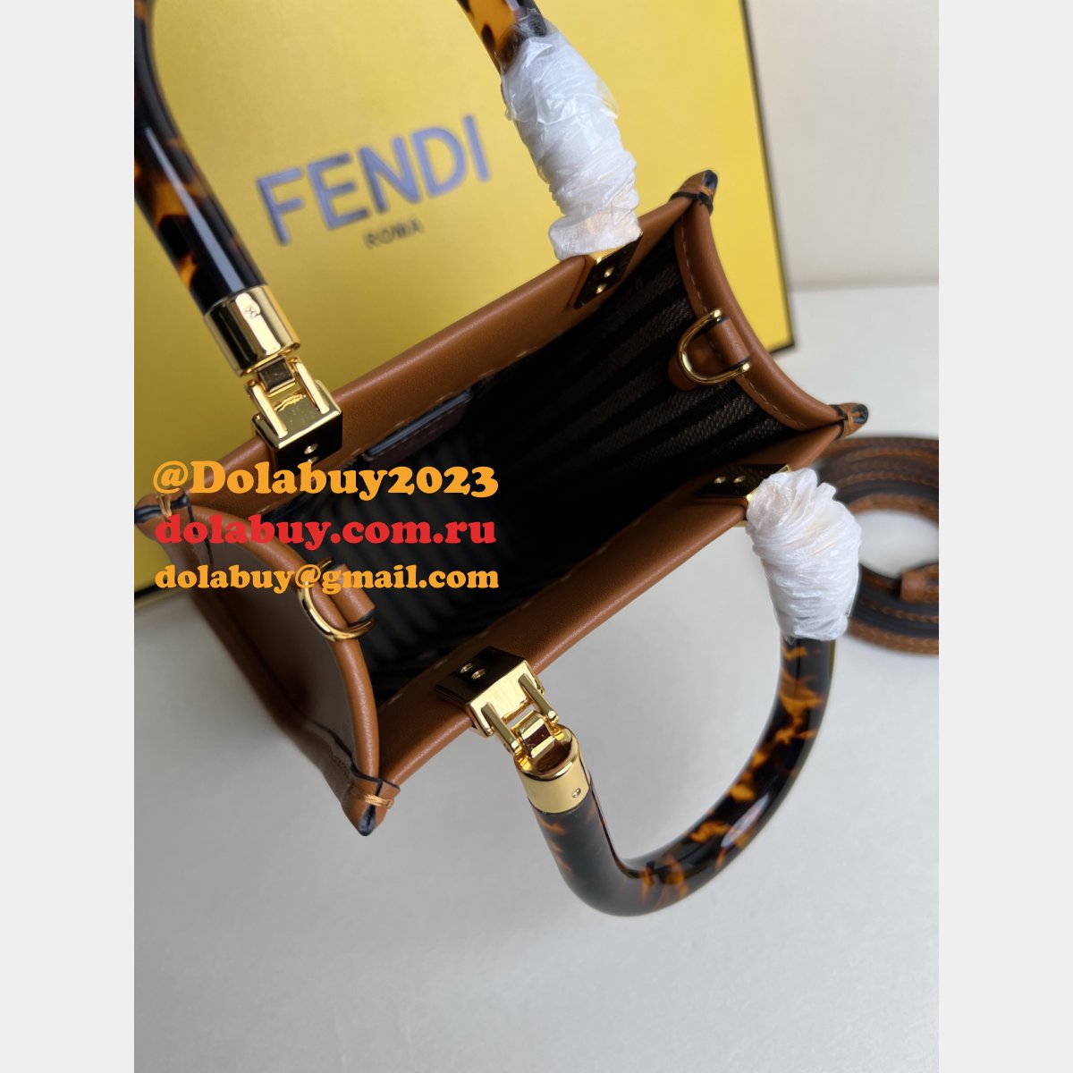 7 Star FENDI ROMA Sunshine mini handbag