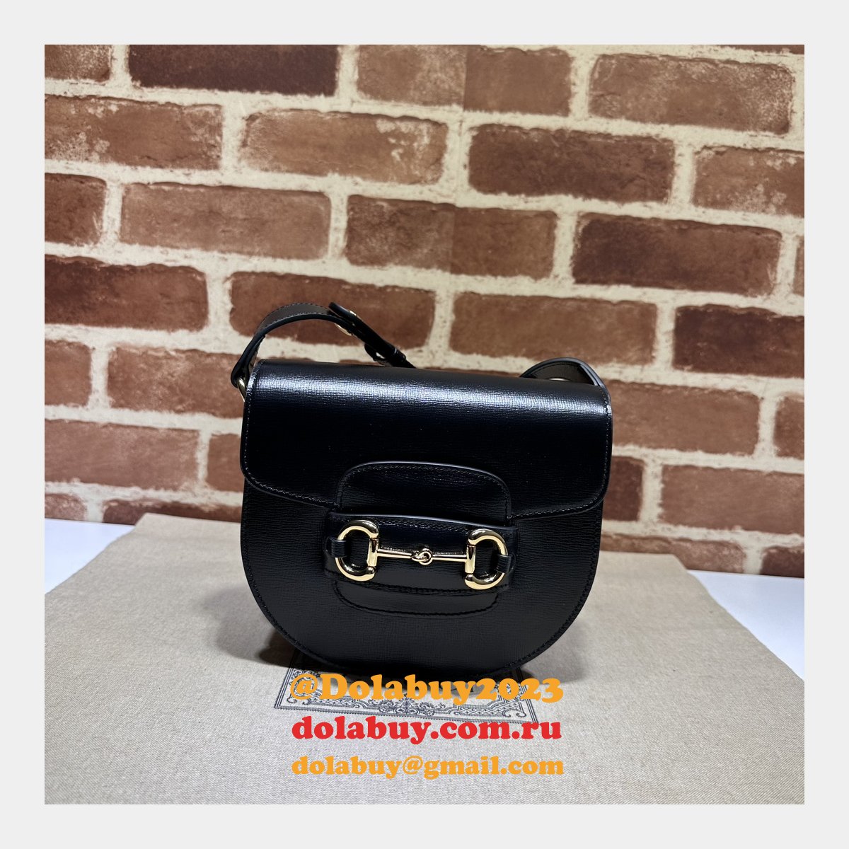Gucci Knockoff Horsebit 1955 Crossbody Rounded 760191 AAA+ Bag