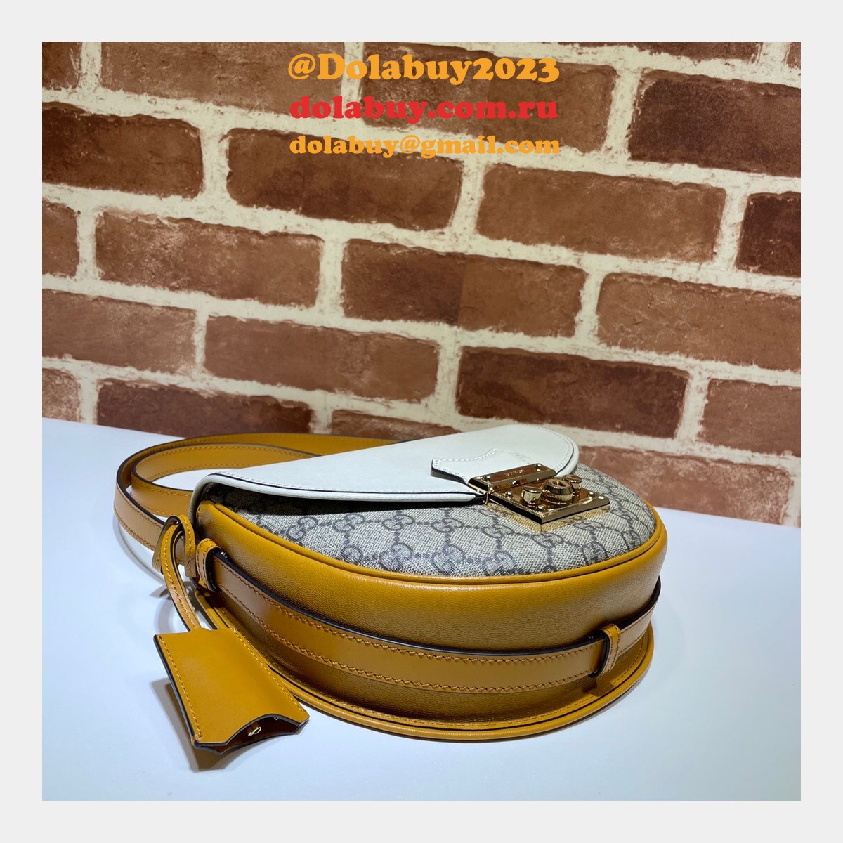 Replica Designer Gucci 644524 White Padlock small shoulder bag