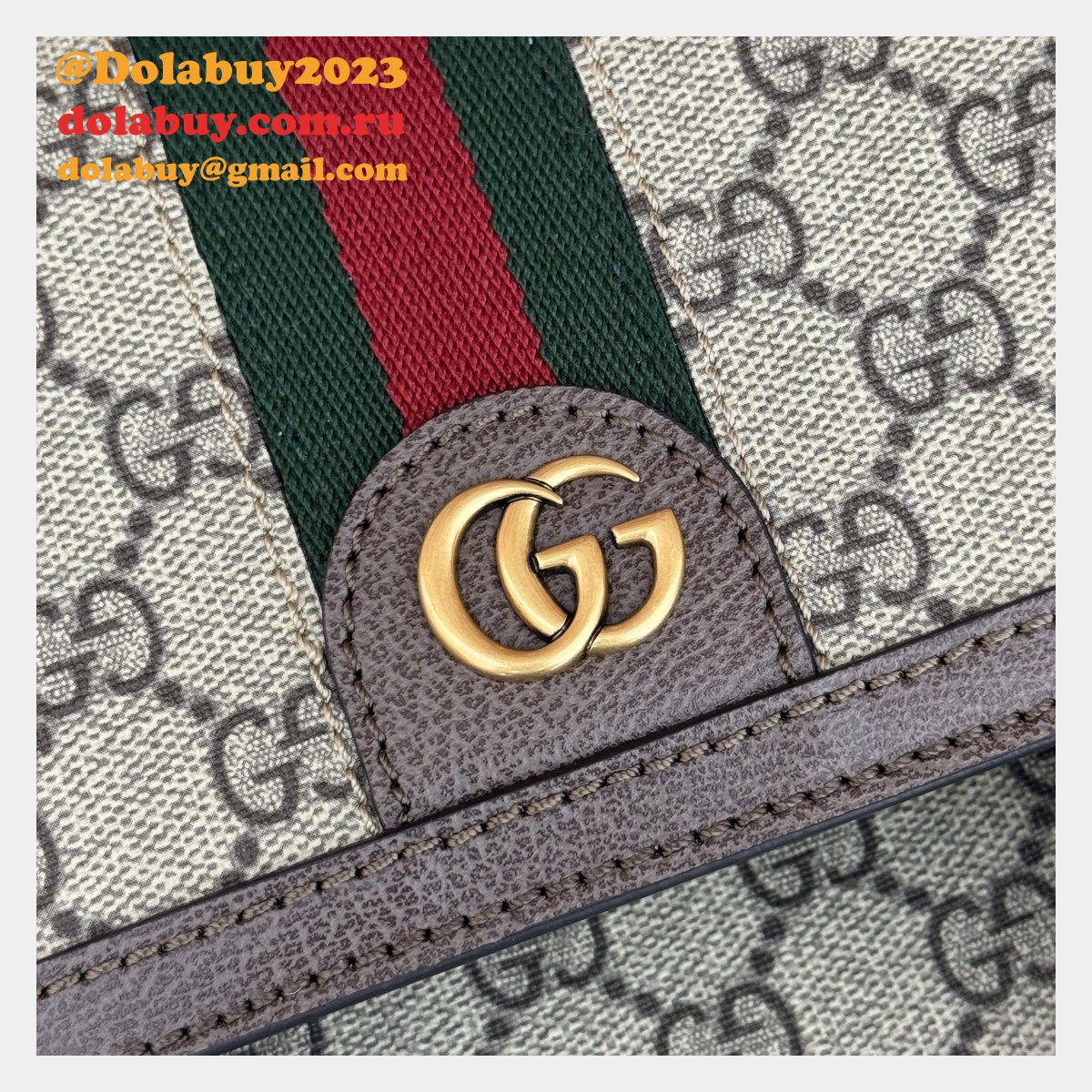 Men Gucci 792114 Ophidia Small GG Backpack Ebony Supreme Copy Bag