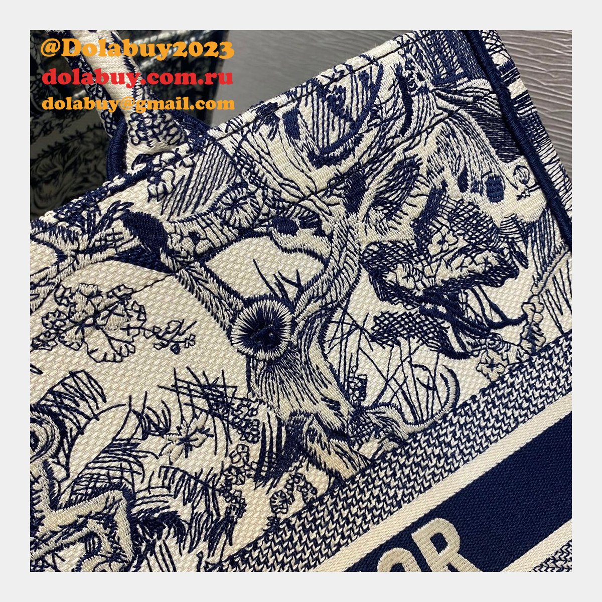 Best Christian Dior CD Book Tote Tiger High Quality Bags