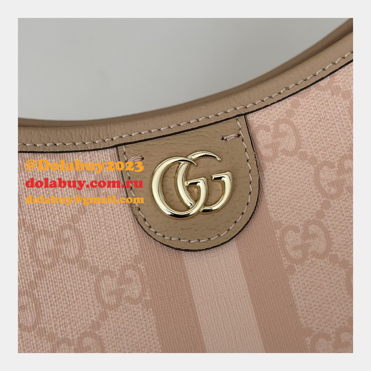 Ophidia Gucci Knockoff Half Moon 781402 GG Small Shoulder Bag