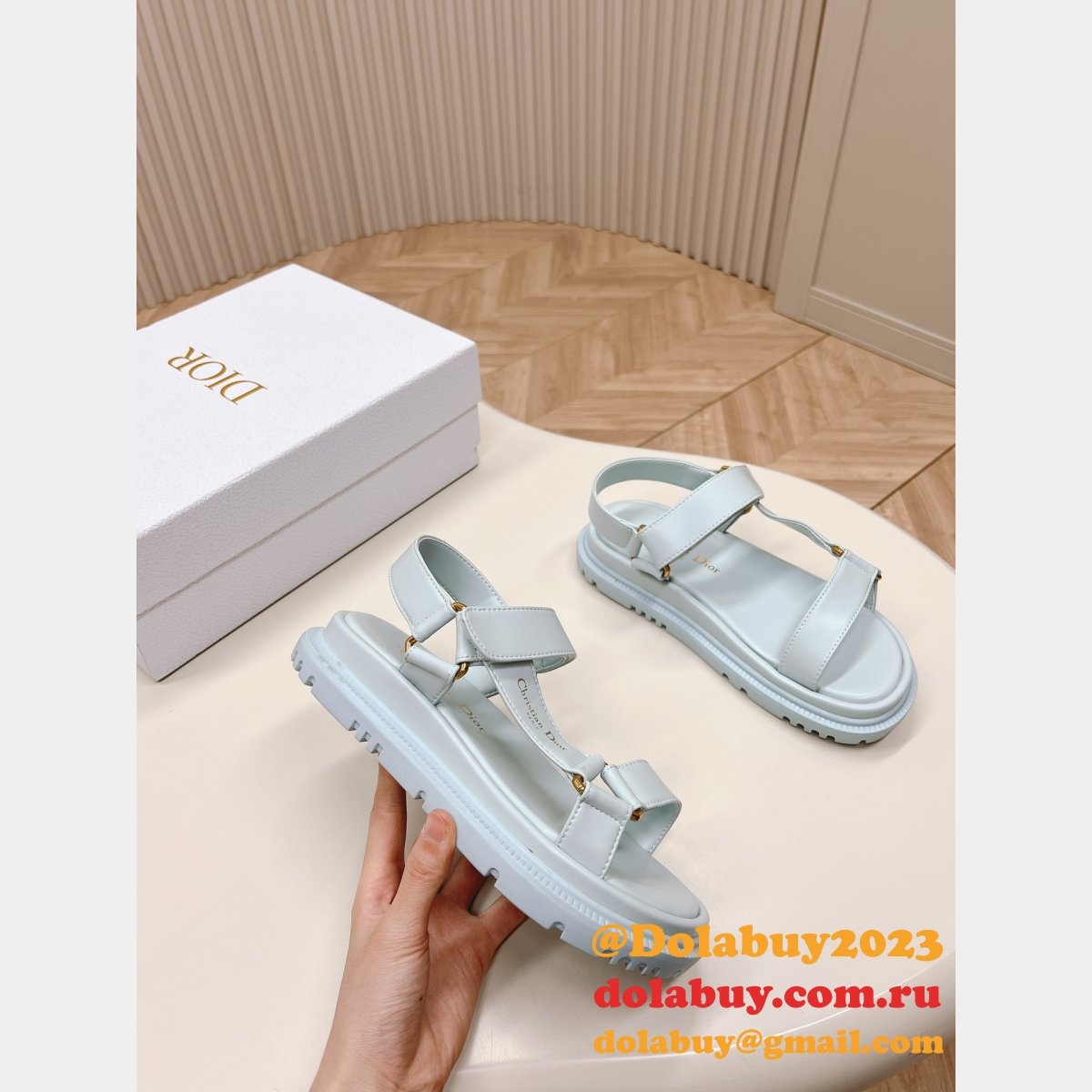 best dior 7 Star D-Wave Sandal lambskin