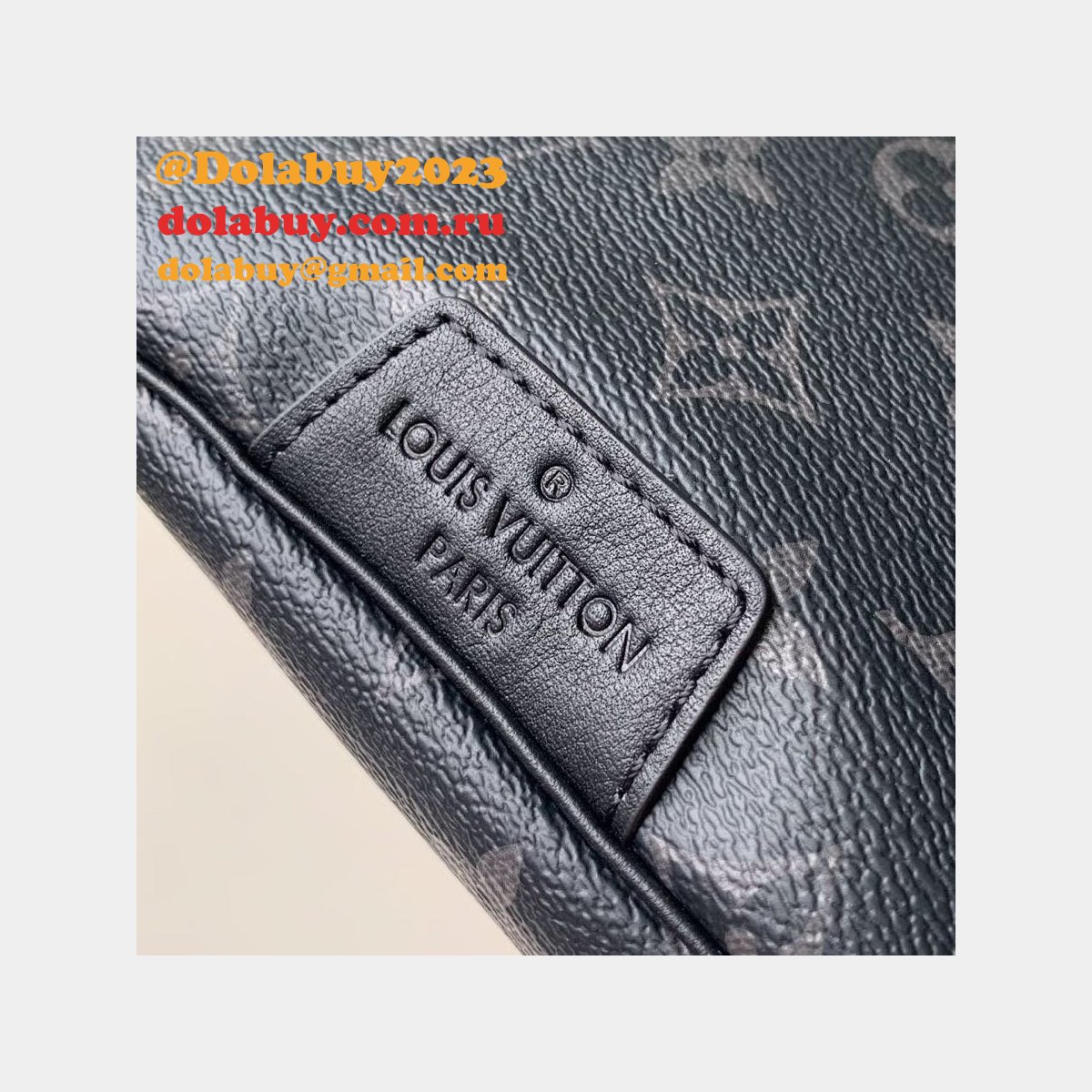Top Quality Louis Vuitton Replicas Monogram Canvas Bumbag M44336 Black