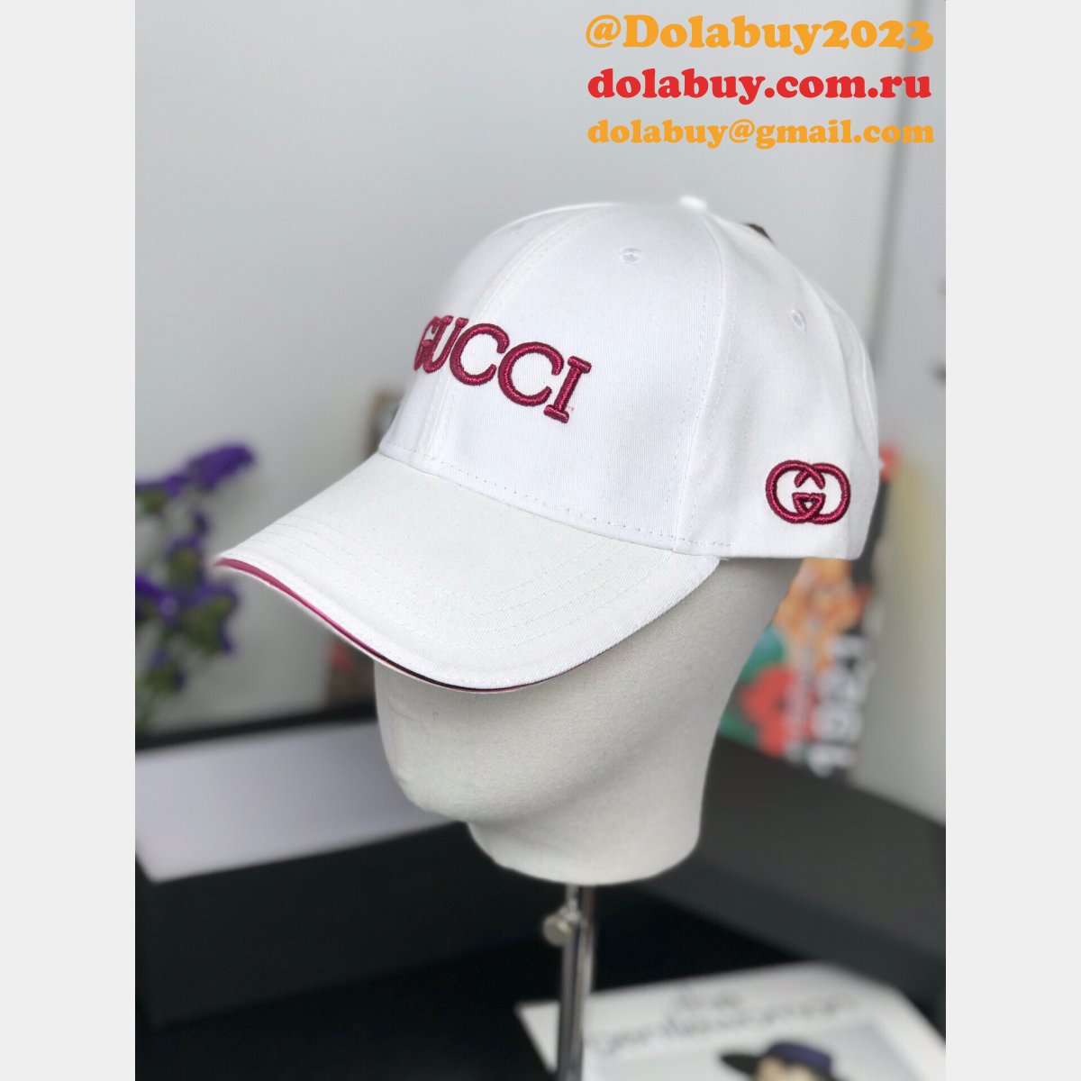 Best Gucci Court simple embroidery logo Baseball cap