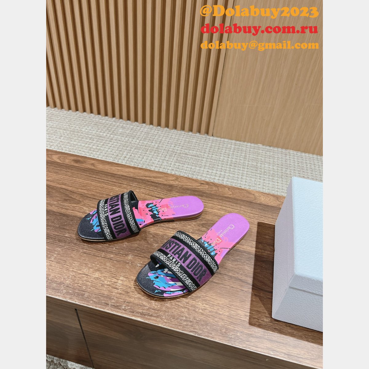 Top Quality Cheap Knockoff DIOR DWAY SLIDE