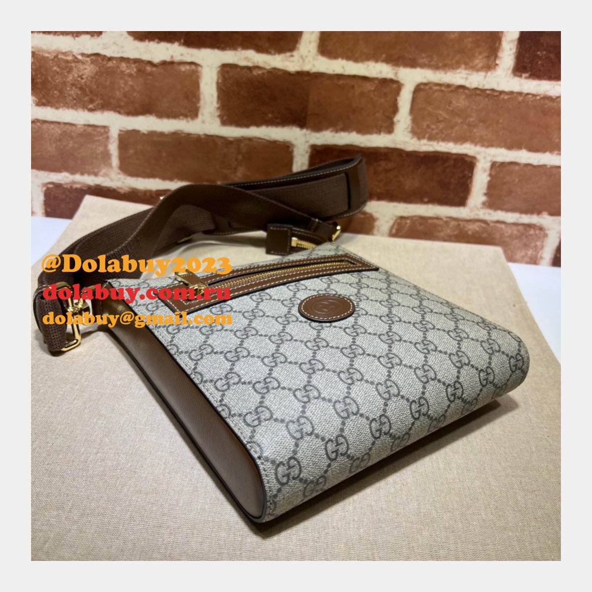 designer G*u*i luxury replica 681021 gg supreme messenger bag