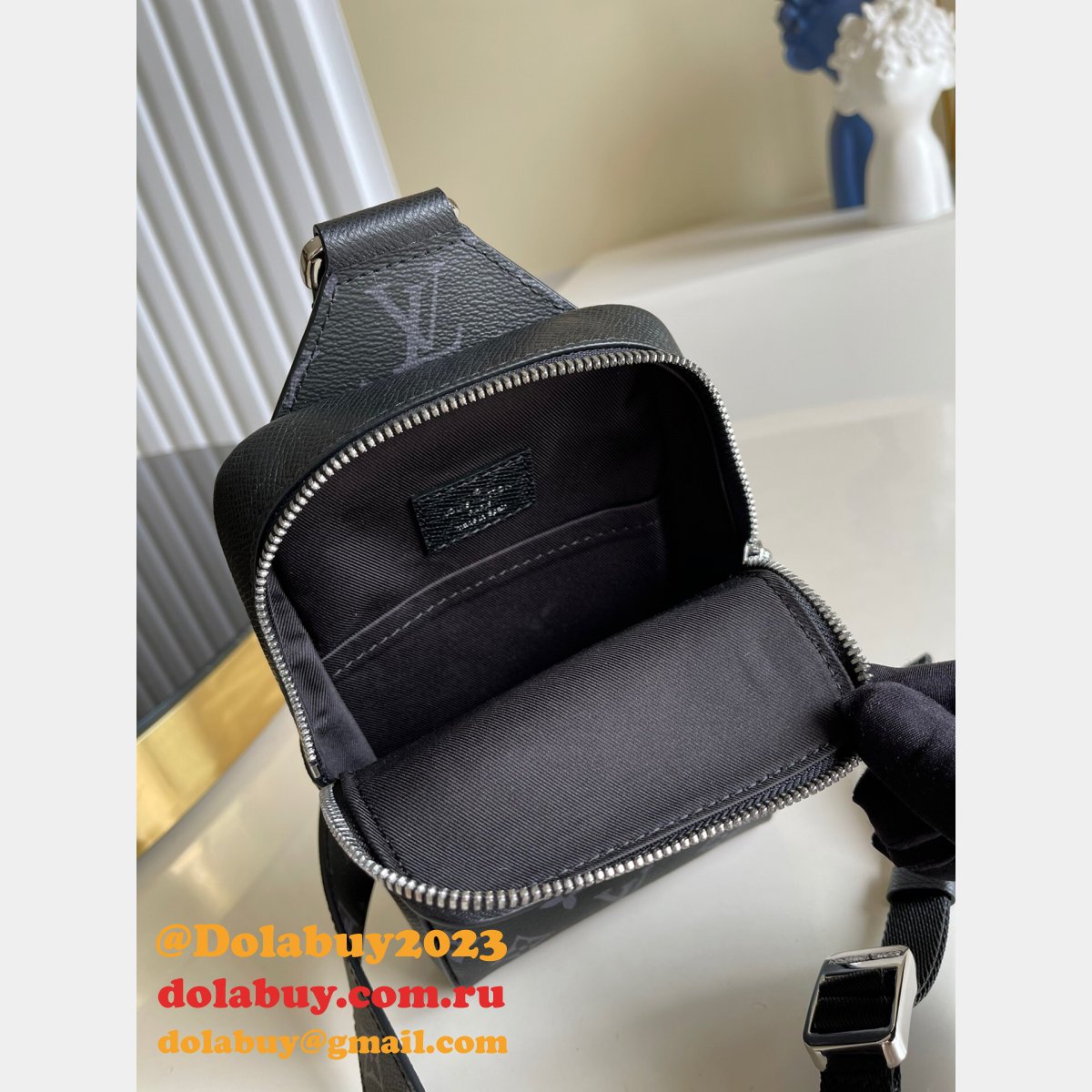 Louis Vuitton Fake Outdoor Slingbag K45 M30741 Black Bags