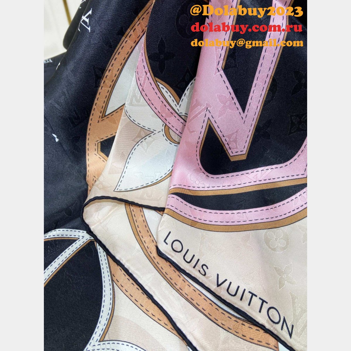 Knockoff LV Mixand Srop Silk scarf