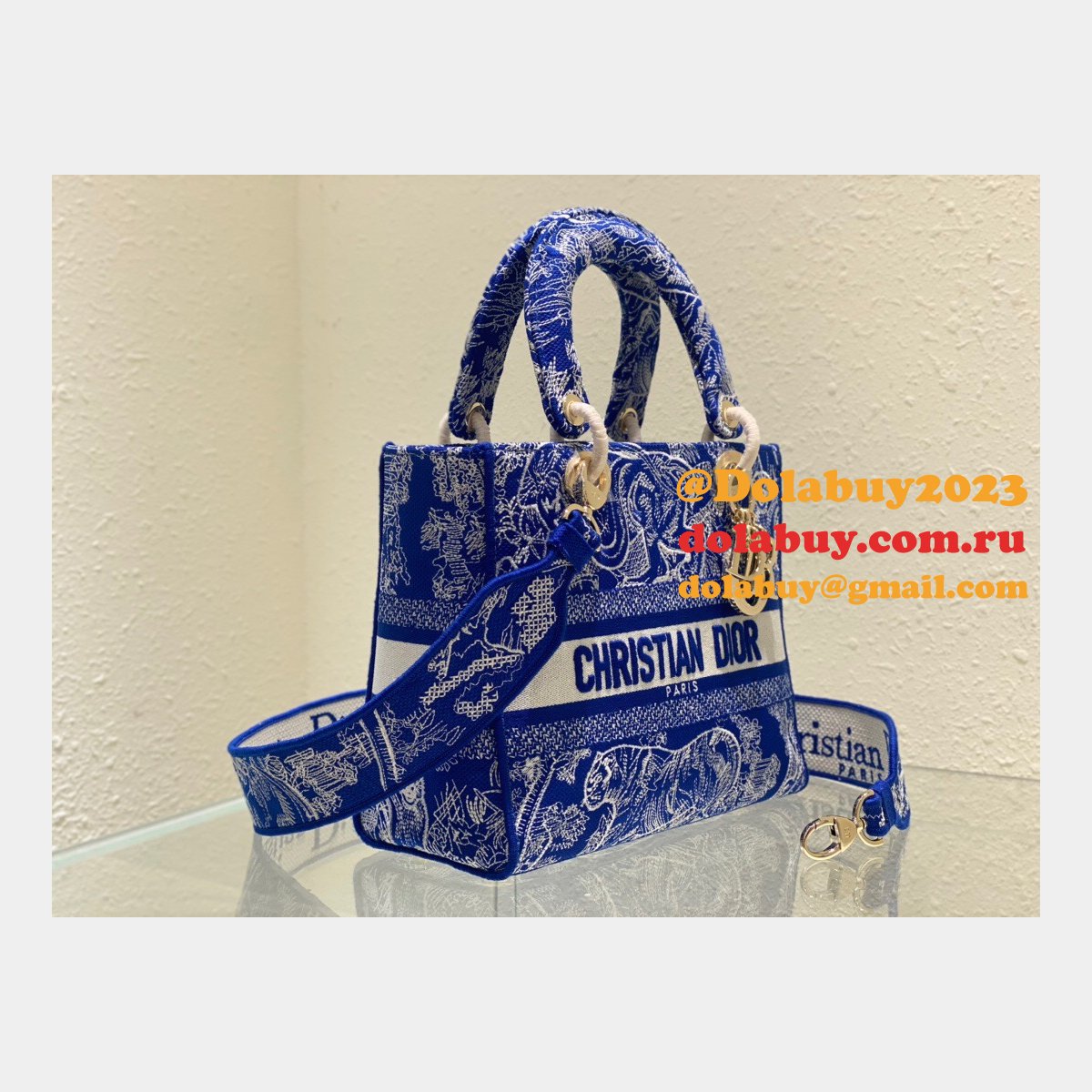 Cheap Replica Designer Christian Dior Lady Dior 24cm Handbags