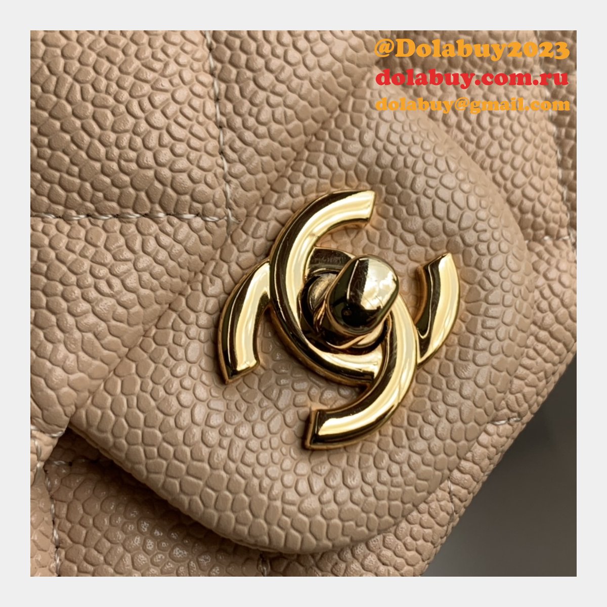 CC 7 Star CF 17CM Classic Flap Apricot UK Bag