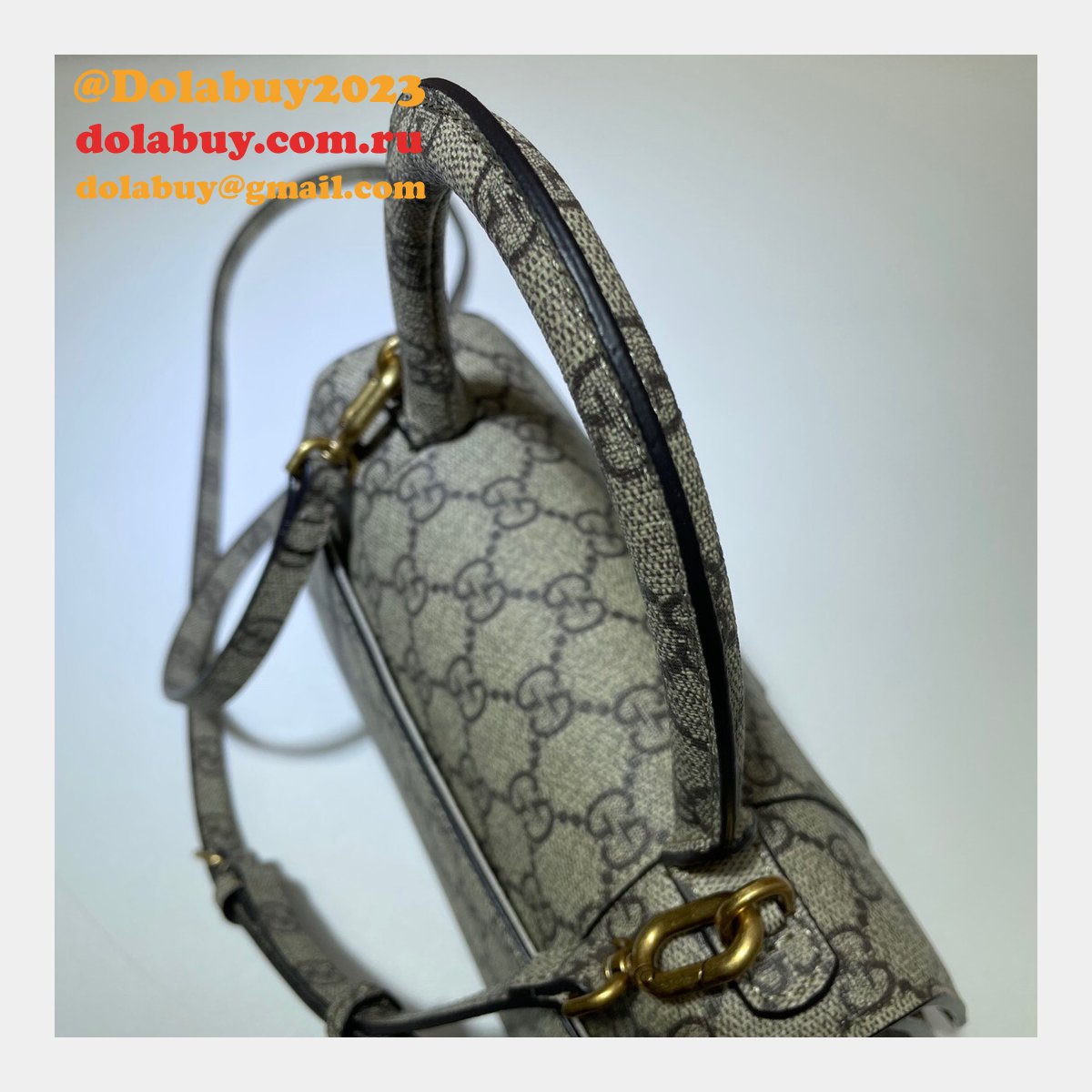 G*u*i x balenciaga top quality 658575 replica hourglass small top handle bag