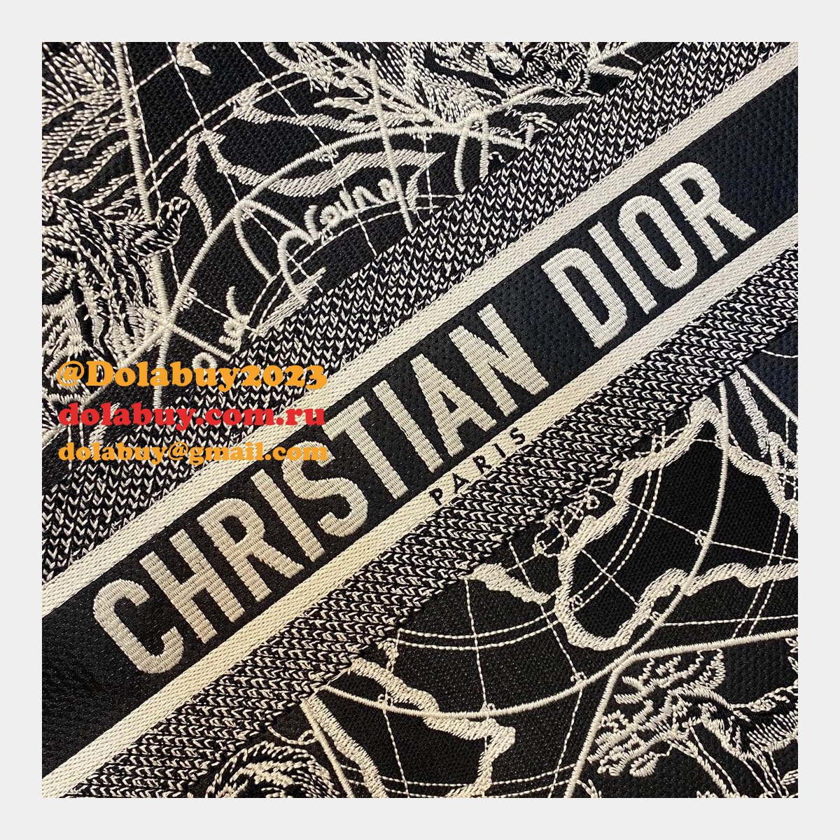 Fake Dior CD Book Tote 41.5CM Bag