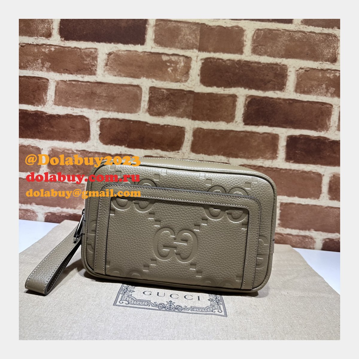 Pouches Mens 760244 Gucci Replica Ophidia GG Pouch Luxury Bag