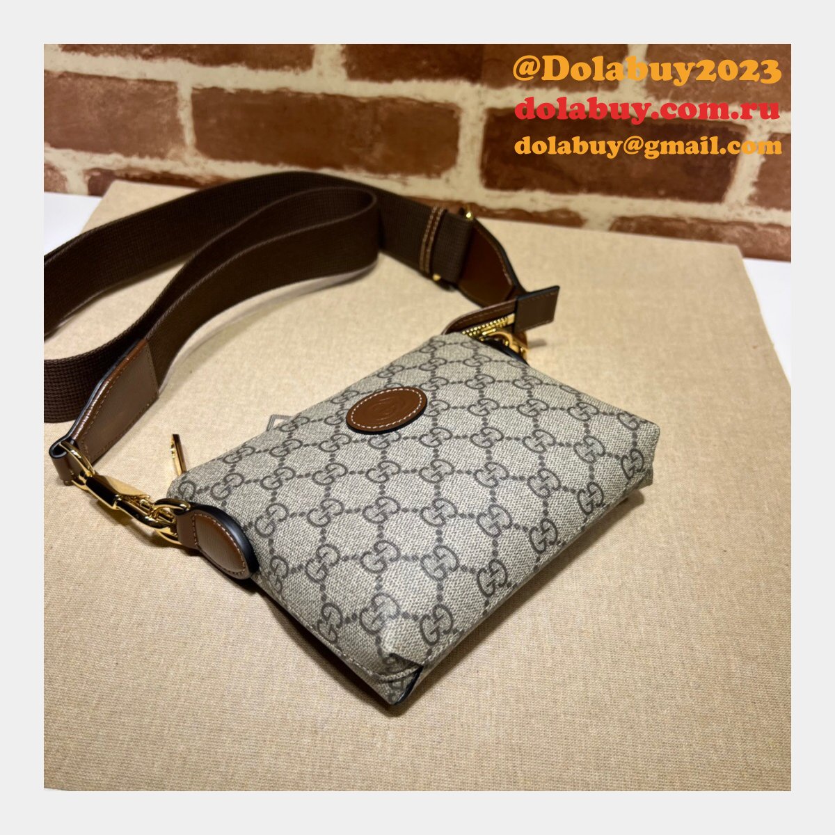 dolabuy G*u*i perfect fake 723306 messenger interlocking g bag