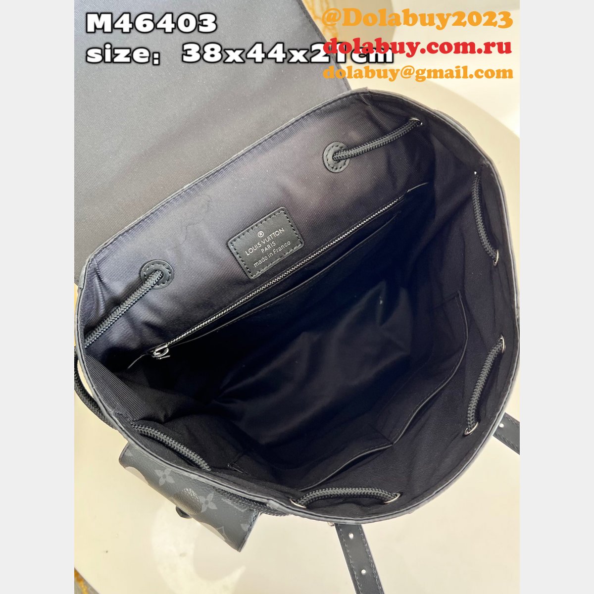 Louis Vuitton Perfect LV x YK Christopher M46403 Monogram Eclipse Canvas