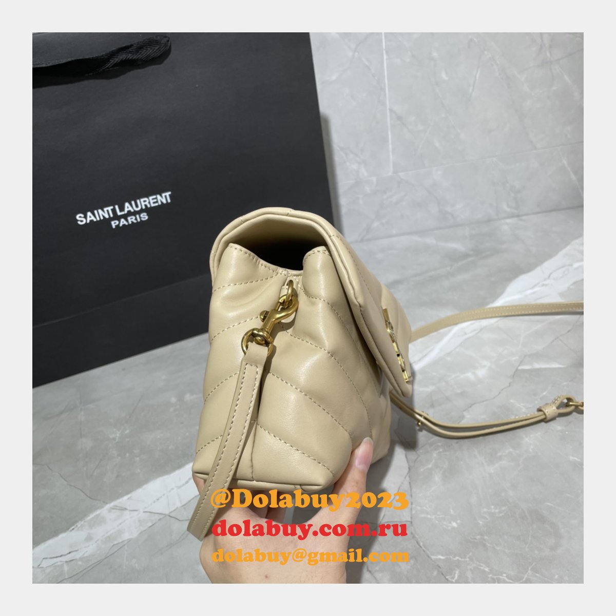 REPLICA YSL 467072 LOULOU SHOULDER BAG 20CM