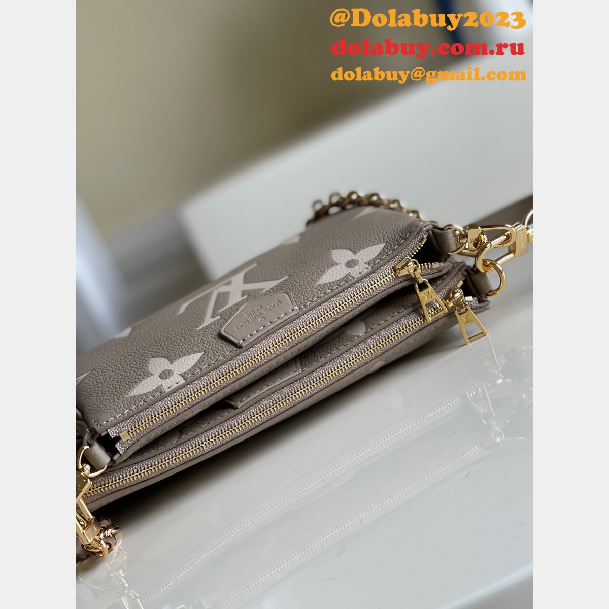 Best Louis Vuitton Wholesale Multi Pochette Accessoires Bicolor Monogram M45777