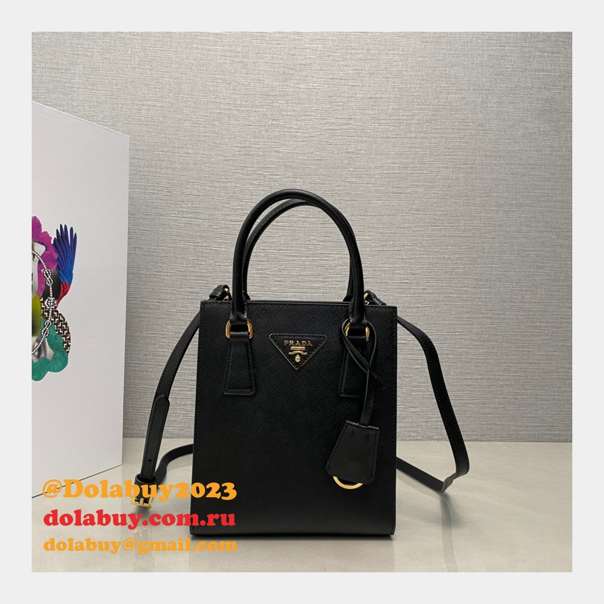 TOP PRADA SAFFIANO KILLER BAG FASHION 1BA358