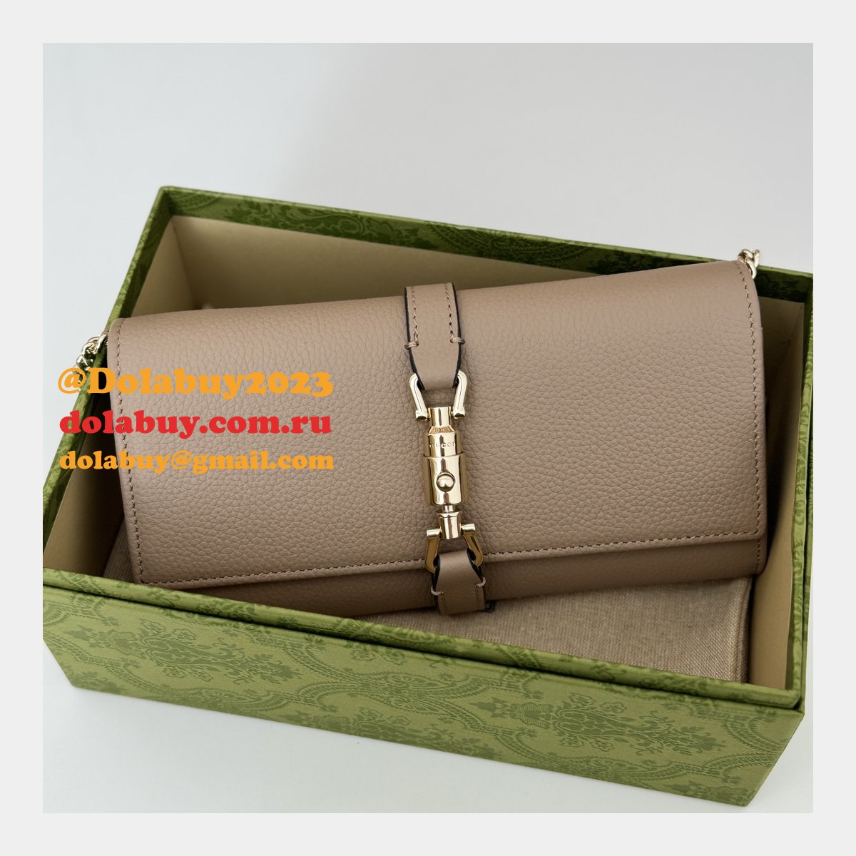 Replica 652681 Jackie 1961 Chain Wallet Gucci AAA+ Bag