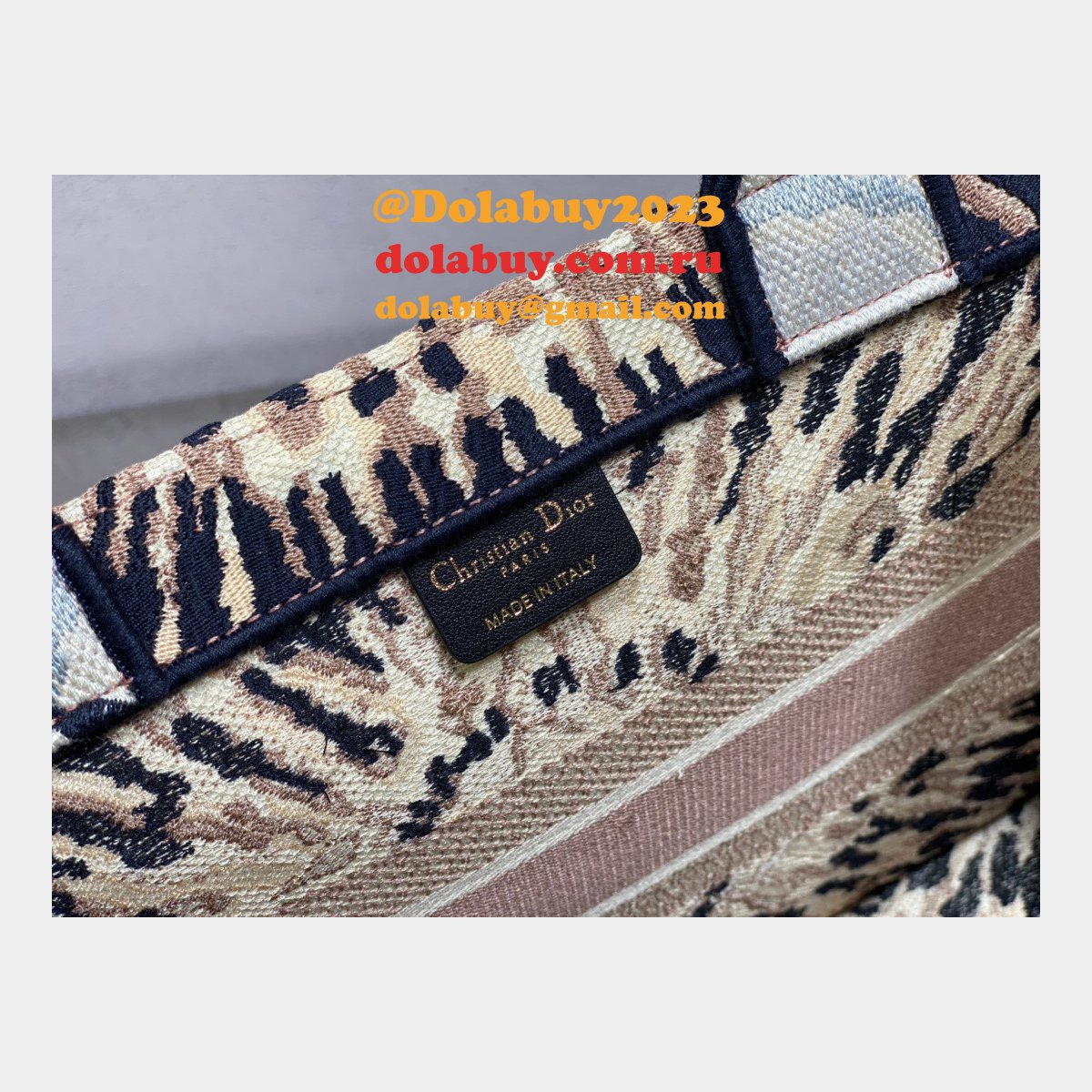 Designer Bag Replica for Dior CD Book Tote Small