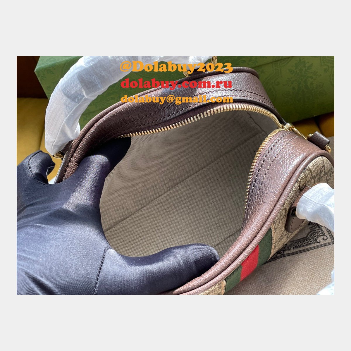 Gucci AAA+ Ophidia 724606 Fashion GG top handle bag