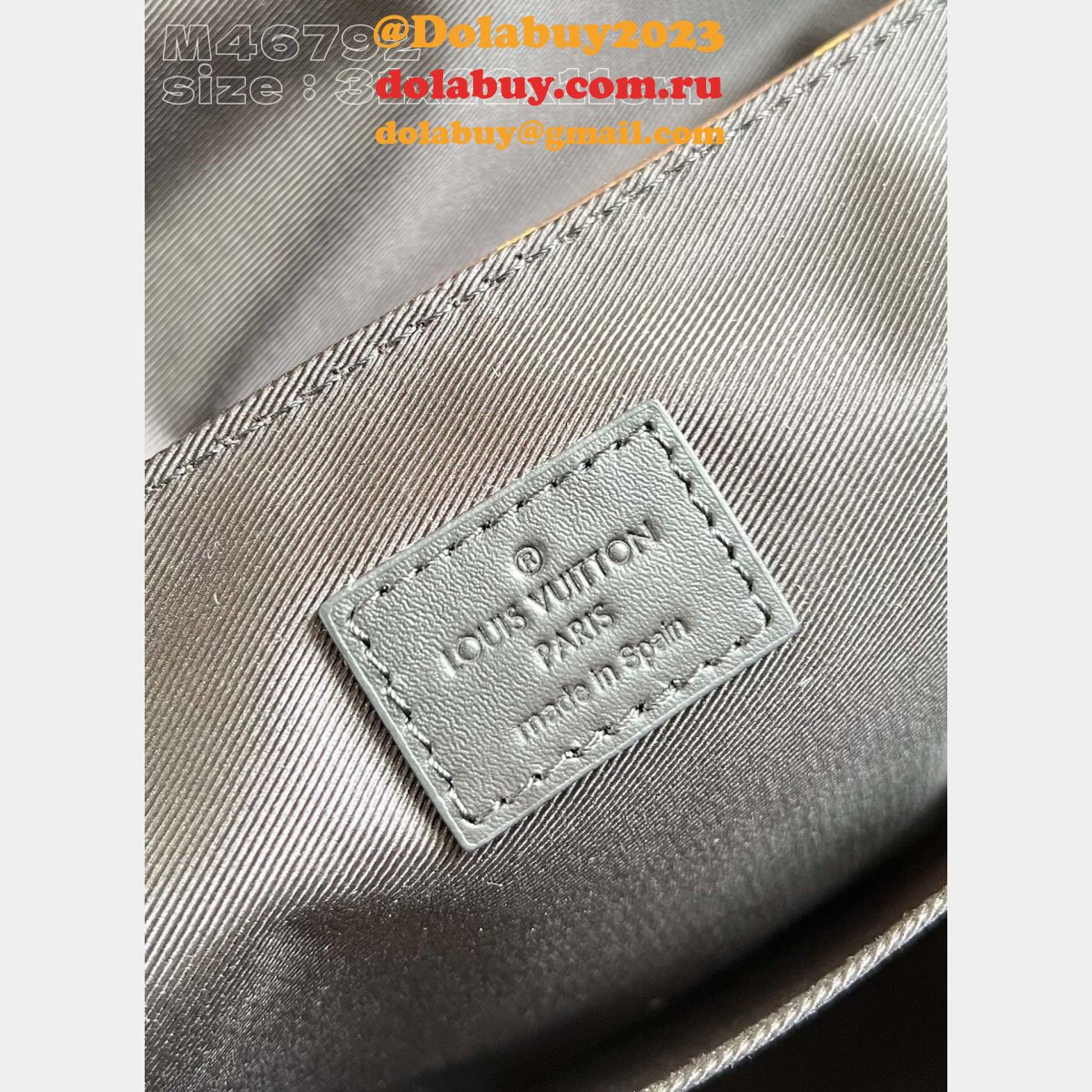 LV Copy Trail Messenger Monogram Macassar Canvas Men M46972 Fashion Bag