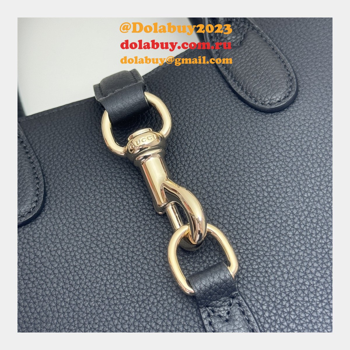 Gucci Mirror Replicas 795349 Small Tote Hook Closure Copy Bag