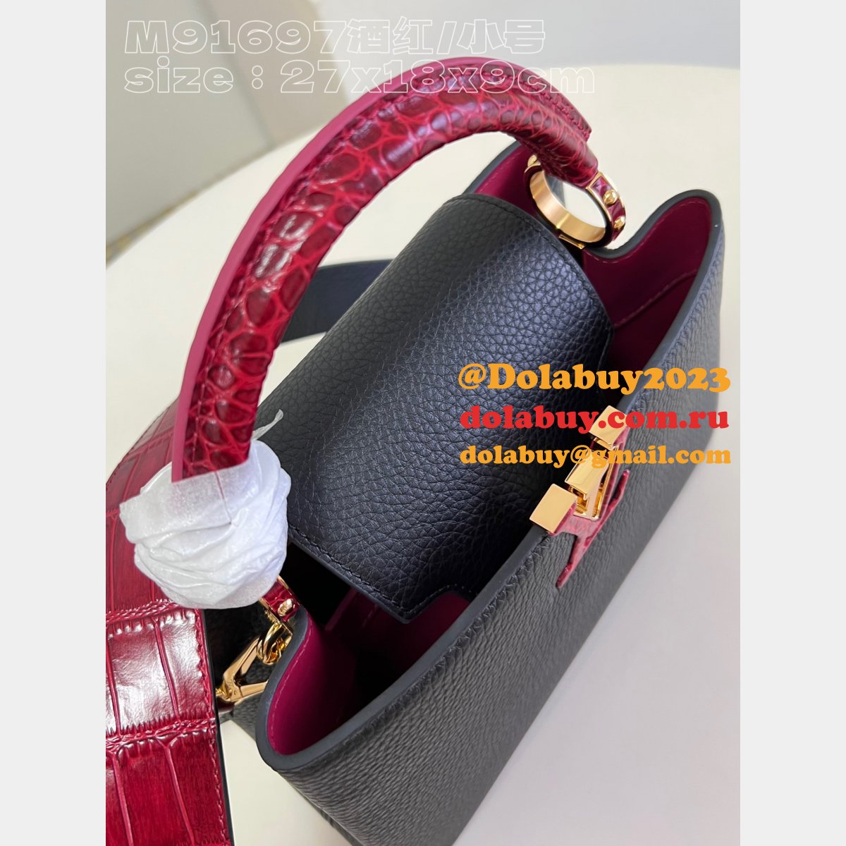 7 Star REPLICAS LOUIS VUITTON HIGH QUALITY M91697 CAPUCINES BAG