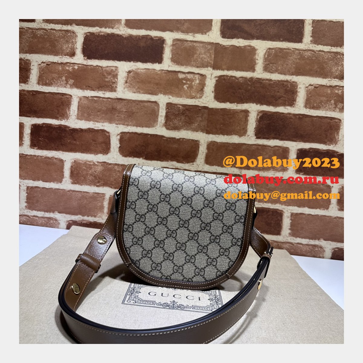 Buy AAAA Gucci 760191 Horsebit Rounded Fake Designer Bags