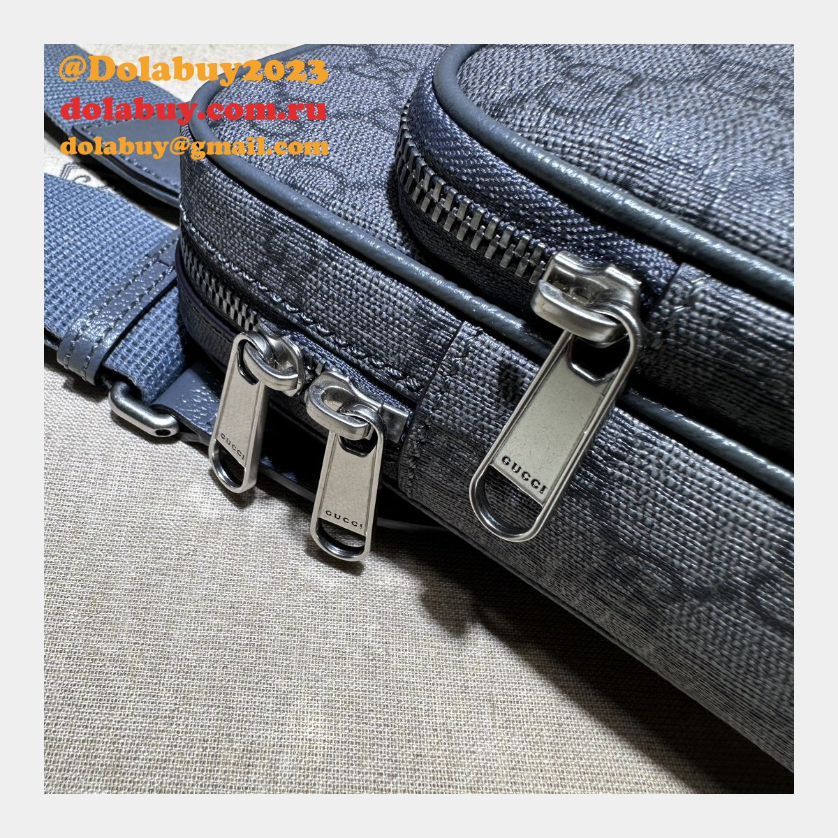 ophidia gg 752565 grey and black supreme fake G*u*i bag