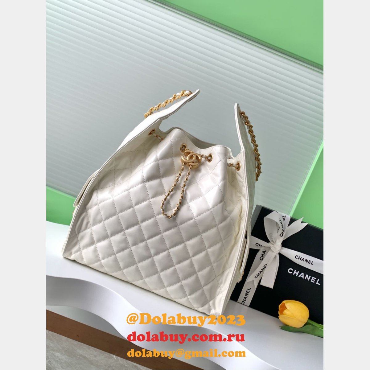 Top Quality CC AS5293 Hobo Calf Leather Handbag