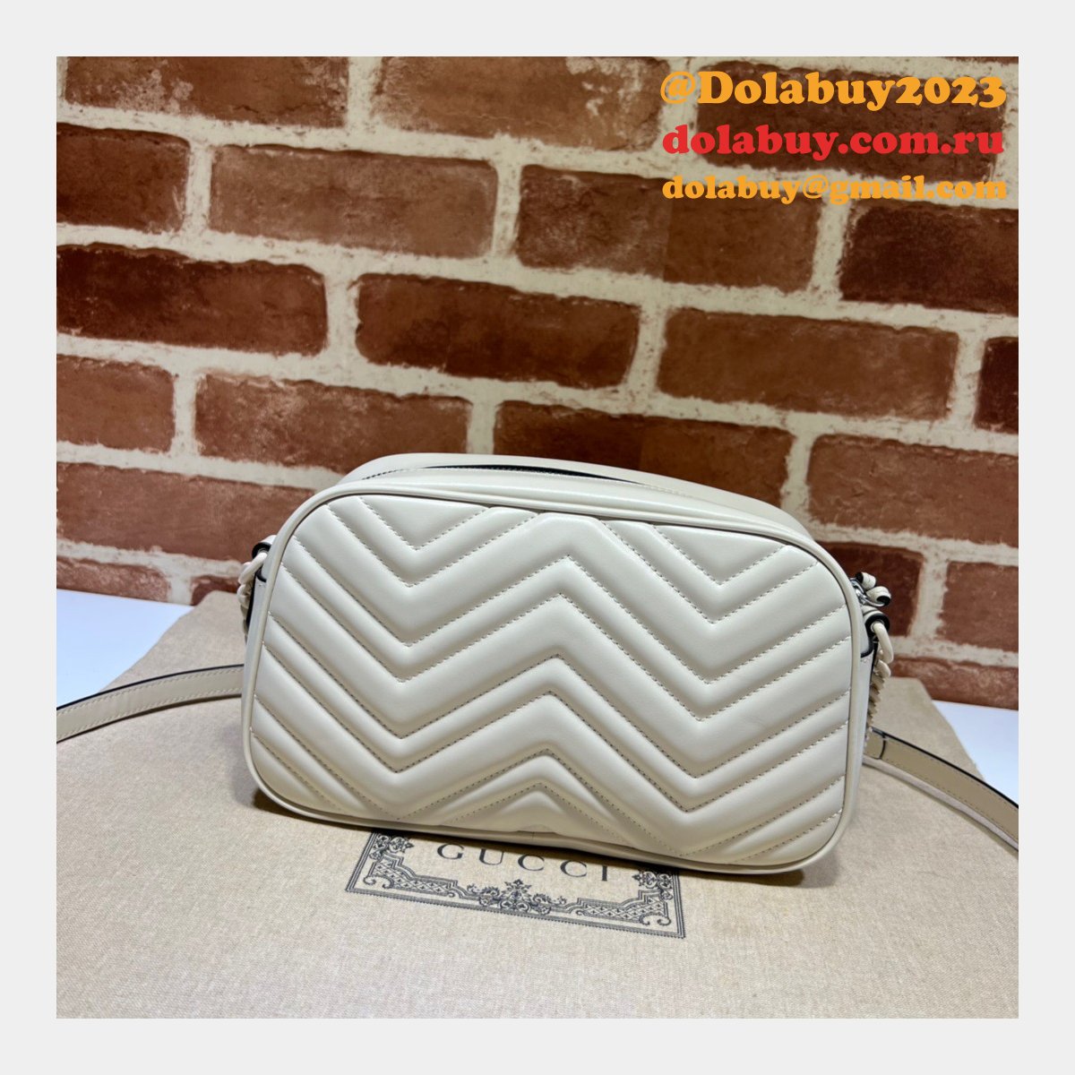 G*u*i 447632 marmont replica shoulder emerald leather bag