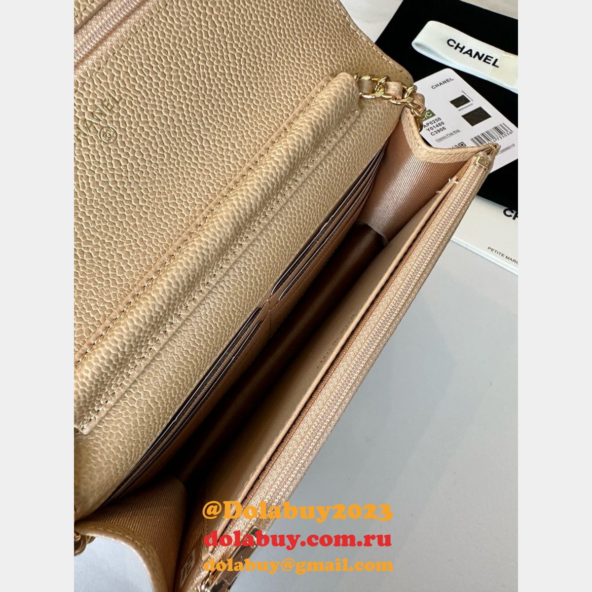 High Quality CC woc chain bag AP0250 MAGNETIC BUCKLE caviar 19CM