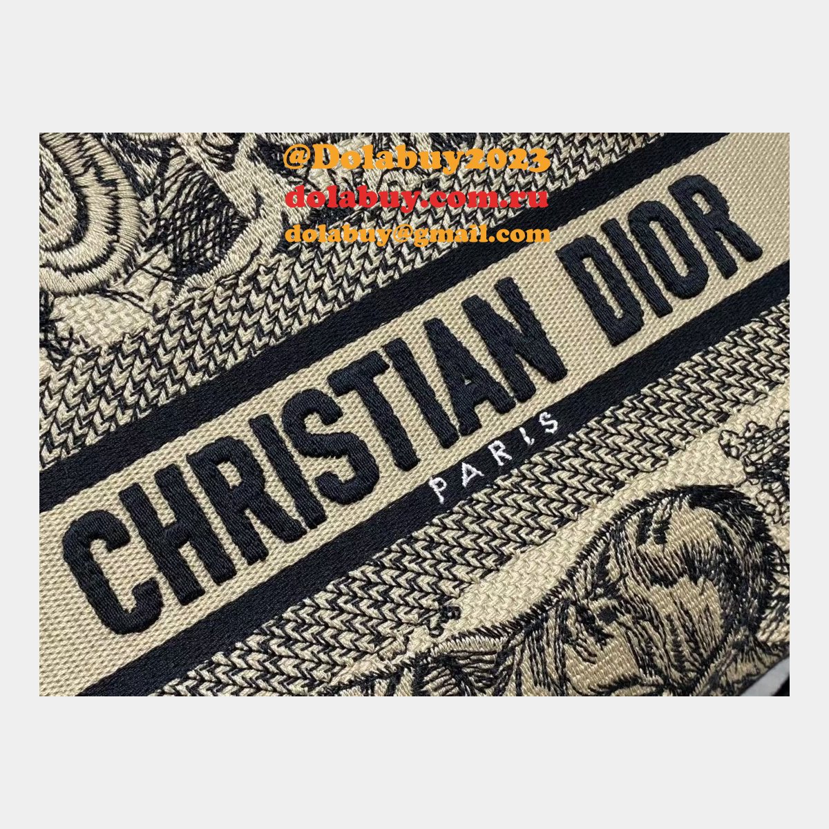 Wholesale Leather Lady Dior 24cm Replica Shoulder Handbag