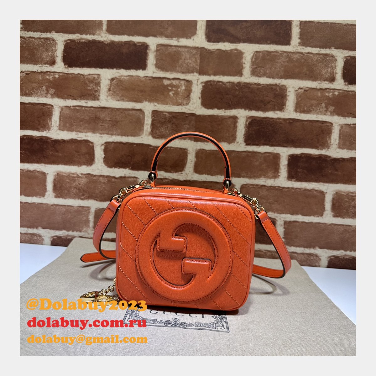 designer G*u*i replica crossbody 744434 blondie top bag