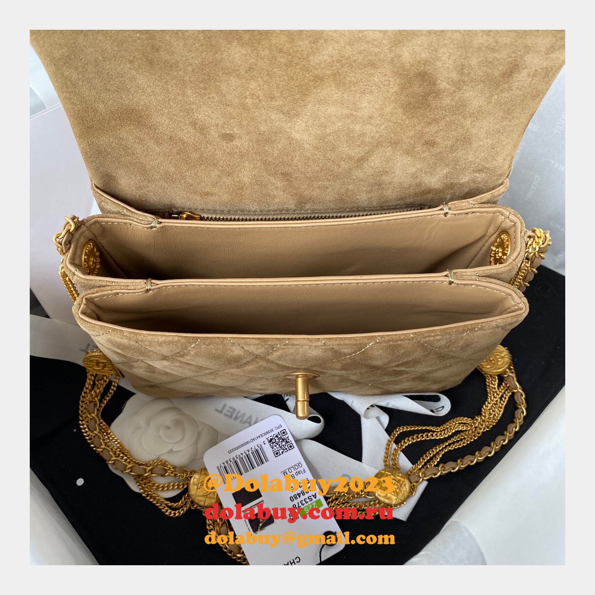 Designer Replica Toppest Flap AS3378 Bag Black/Brown