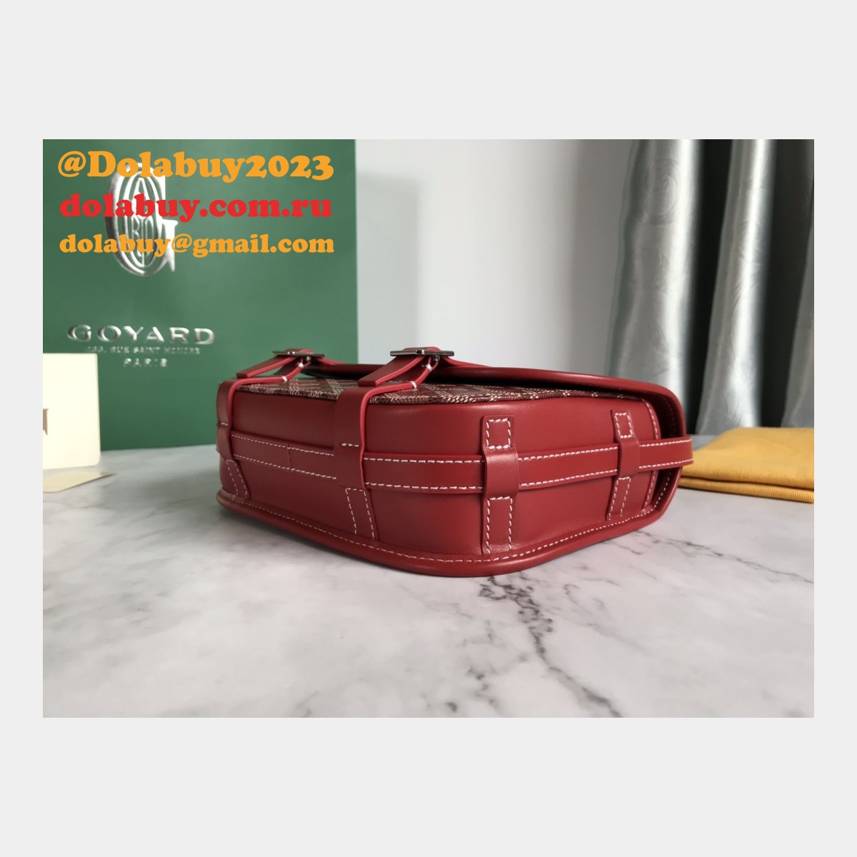 Copy Goyard Chevron Belvedere Duplicate Messenger GY020098 Fake Bag
