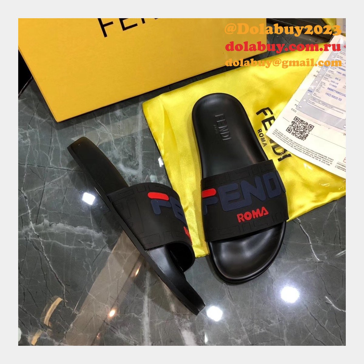Fashion Fendi casual Slippers